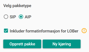 Inkluder formatinformasjon for LOBer
